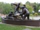 Near the banks of the Niagara River is the Freedom Crossing Monument, which honors fugitive slaves who sought freedom in Canada and the local volunteers who aided them.